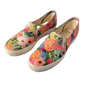Keds Rifle Paper Co. Garden Party Women's Slip On Sneakers Size 8.5 Flowers Keds